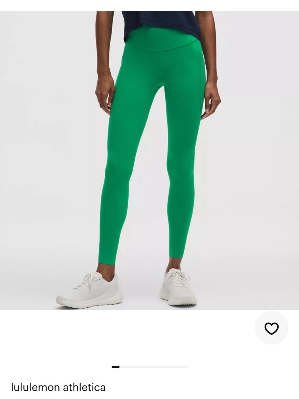 lululemon FAST & FREE 28”Women’s Bright Green High-Rise Leggings with pockets